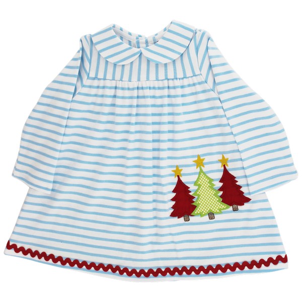 Bailey Boys Christmas Trees Knit Dress