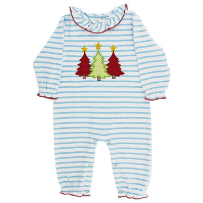 Christmas Trees - Girls Knit Romper