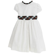 Evergreen/White Corduroy - Dress