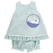 Shrimp Boat - Angel Dress Tieback with Bloomer