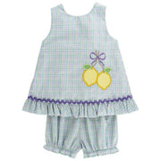 Lemon Love - Angel Dress Tieback with Bloomer