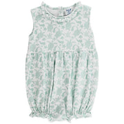 Turtle Print - Girls Knit Infant Bubble