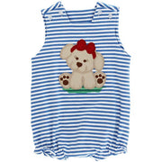 Puppy - Girls Knit Infant Bubble