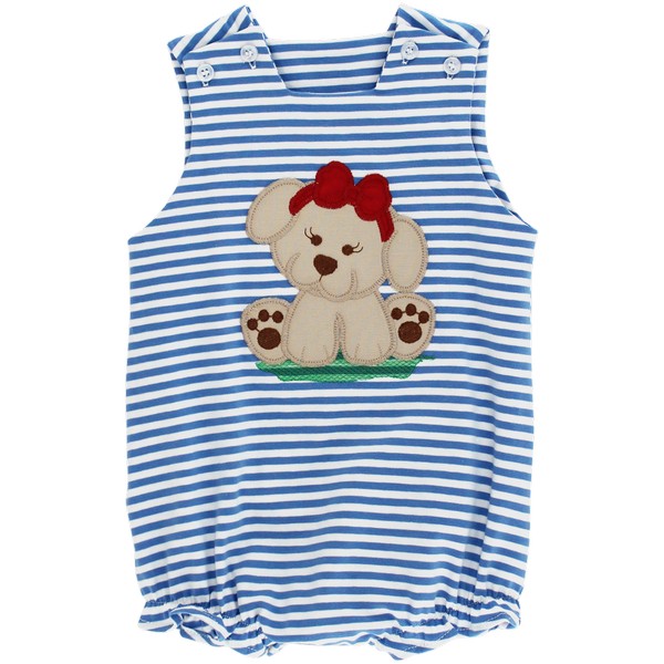 Puppy - Girls Knit Infant Bubble