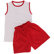 Sailboats - Girls Knit Short Set