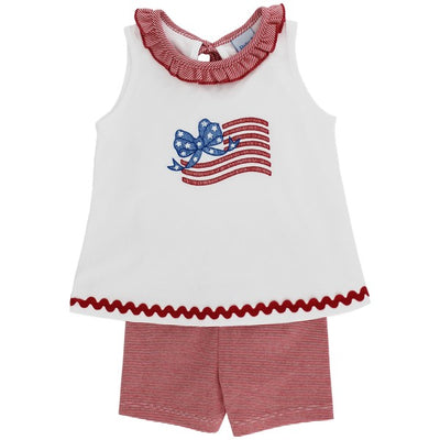 Flag - Girls Knit Short Set