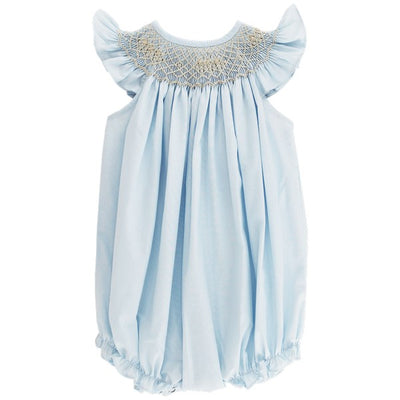 Blue with Ecru - Bishop Romper