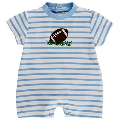 Tiny Touchdown - Boys Short Knit Romper
