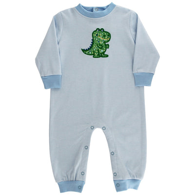 Darling Dino - Boys Knit Romper
