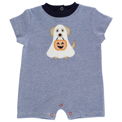 Happy Howl-O-Ween - Boys Knit Romper