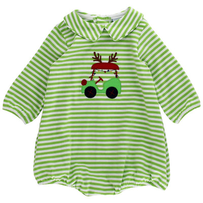 Christmas Cart - Boys Knit Infant Bubble