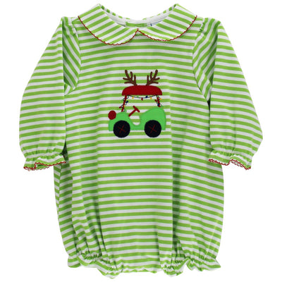 Christmas Cart - Girls Knit Infant Bubble
