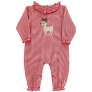 Reindeer Games - Girls Knit Romper