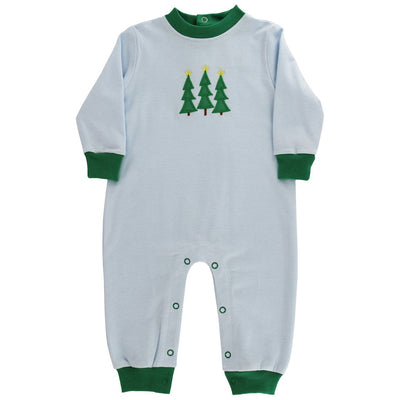 Enchanted Evergreens - Boys Knit Romper