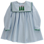 Enchanted Evergreens - Knit Dress with Collar