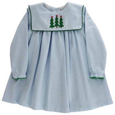 Enchanted Evergreens - Knit Dress with Collar