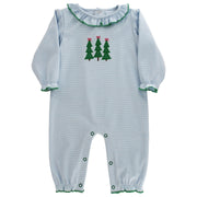 Enchanted Evergreens - Girls Knit Romper