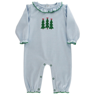Enchanted Evergreens - Girls Knit Romper