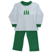 Enchanted Evergreens - Boys Knit Pant Set