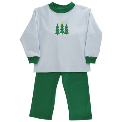 Enchanted Evergreens - Boys Knit Pant Set