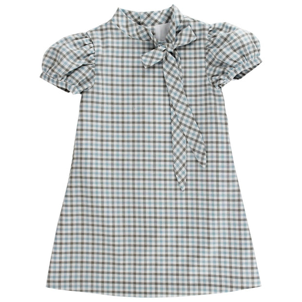 Pigeon Plaid - Tia Tie Dress