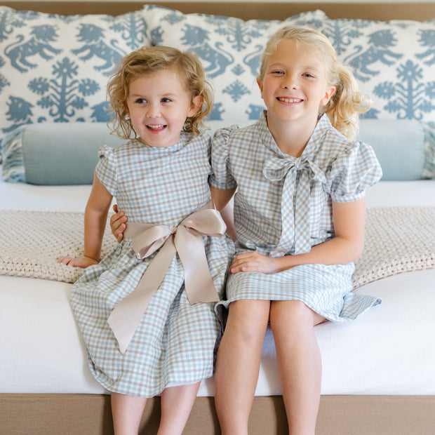 Pigeon Plaid - Tia Tie Dress