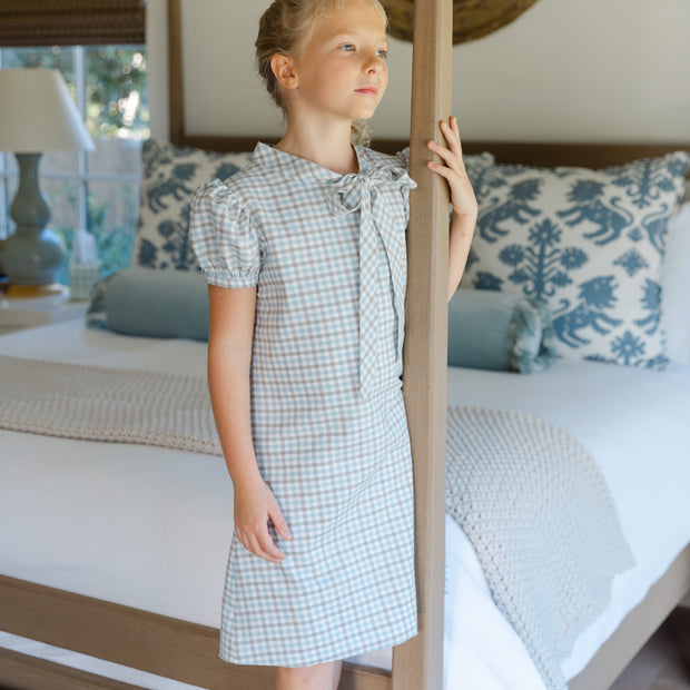 Pigeon Plaid - Tia Tie Dress