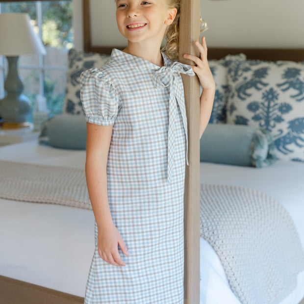 Pigeon Plaid - Tia Tie Dress
