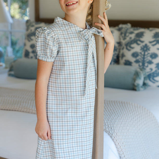 Pigeon Plaid - Tia Tie Dress