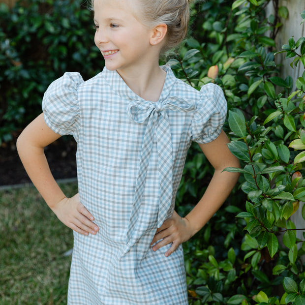 Pigeon Plaid - Tia Tie Dress