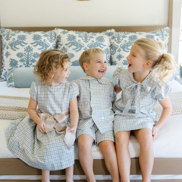 Pigeon Plaid - Tia Tie Dress