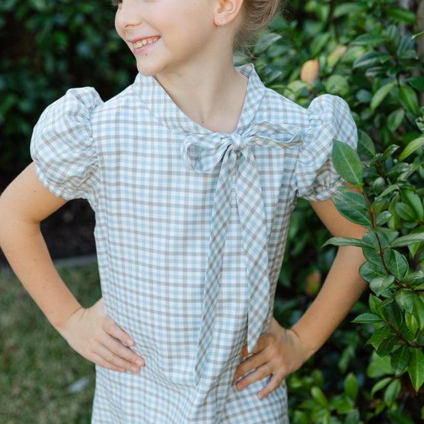 Pigeon Plaid - Tia Tie Dress