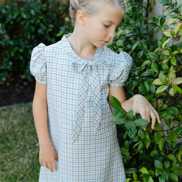 Pigeon Plaid - Tia Tie Dress