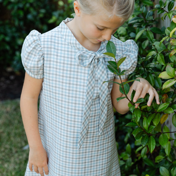 Pigeon Plaid - Tia Tie Dress