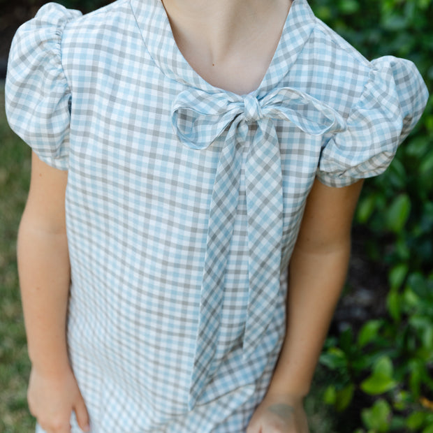 Pigeon Plaid - Tia Tie Dress