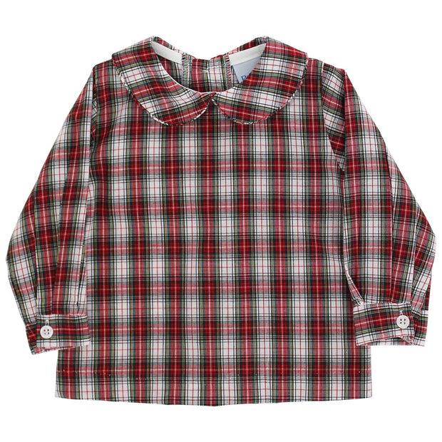 Yuletide Plaid - Boys Piped Shirt
