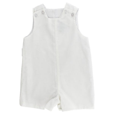 White Corduroy - John John Short with Tabs