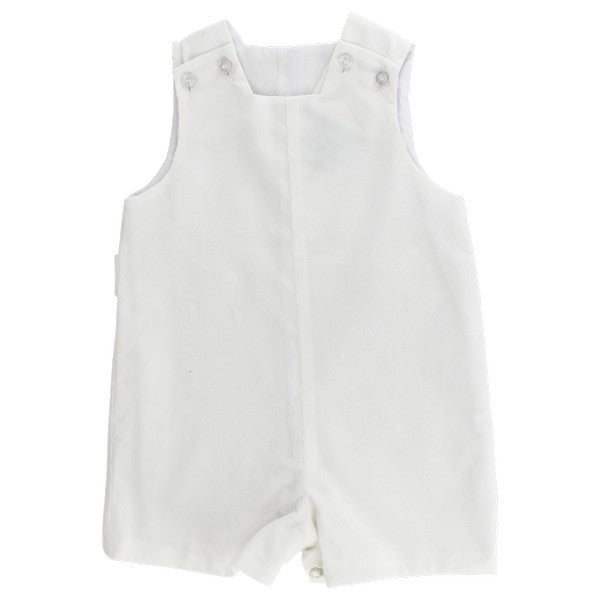 White Corduroy - John John Short with Tabs