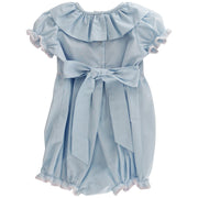 Soft Blooms On Blue - Girls Bubble Short