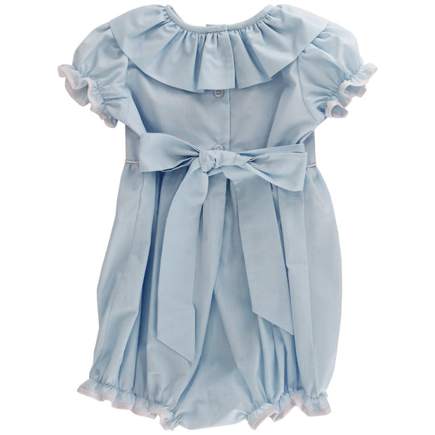 Soft Blooms On Blue - Girls Bubble Short