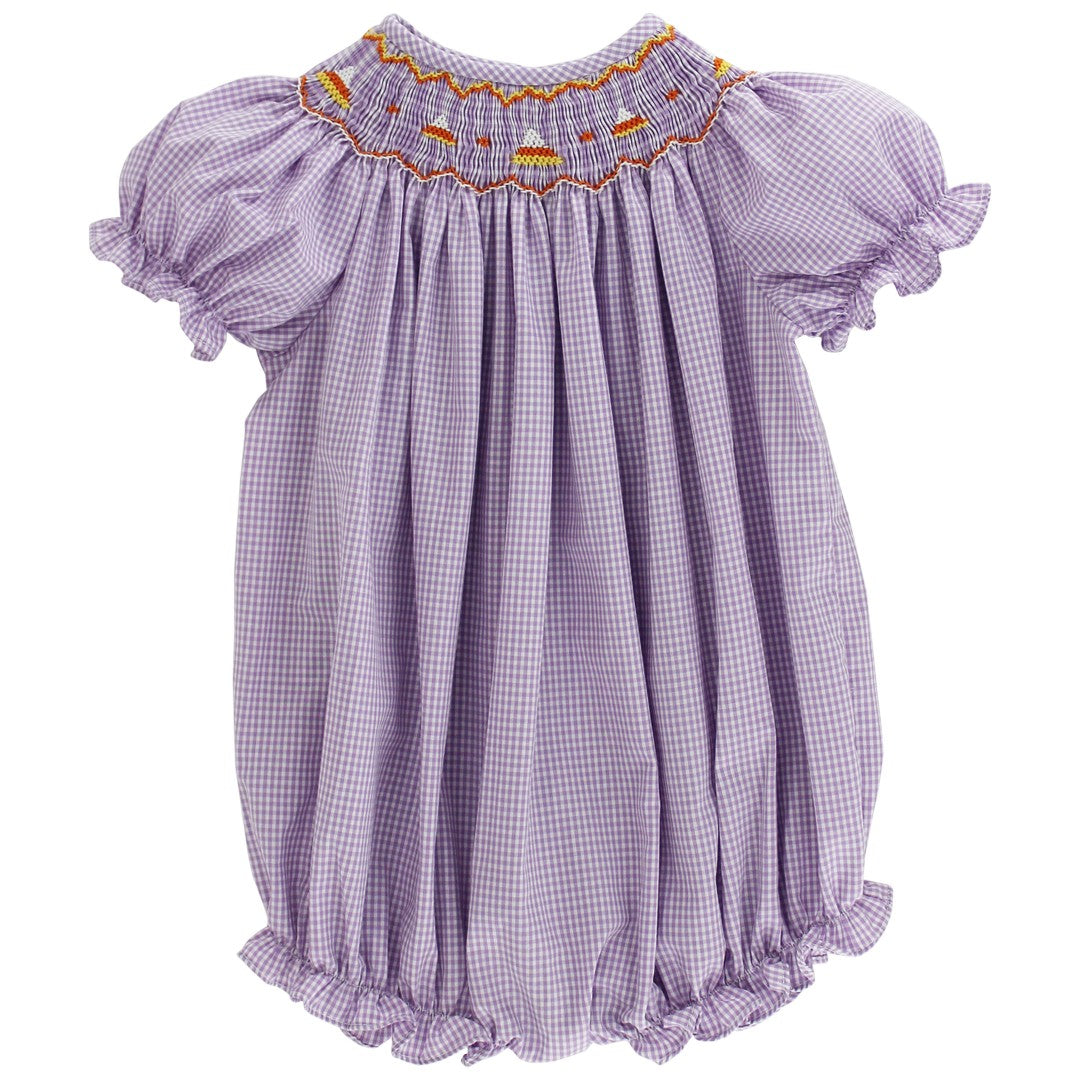strapless open back dress Easter Chicks Smocked Dress in Purple – Lillie & Lilah