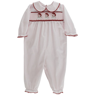 Smocked Santa - Girls Bubble