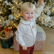 Reindeer On Plaid - Dressy Pant Set