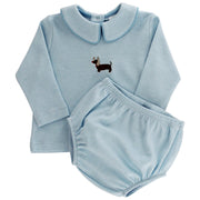 Reindeer Doxie - Boys Diaper Cover Set