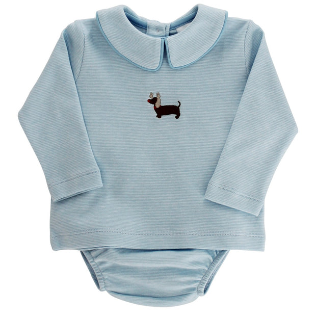 Reindeer Doxie - Boys Diaper Cover Set