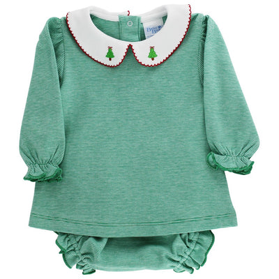 Christmas Trees - Girls Diaper Cover Set
