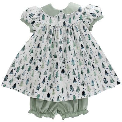 Baby Float Dress - Evergreen Trees