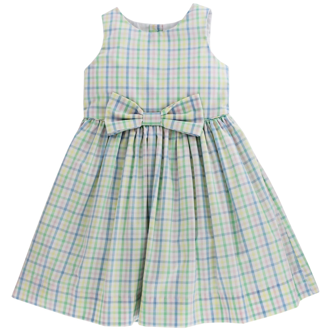 carters blue gingham dress Carters, lined checked cotton dress, blue mark back hem, FUC, size 5, L:  62cm – DaisyChainClothing main image 0