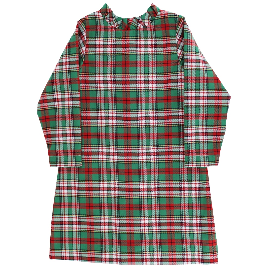 a line christmas dress Plaid More Color One_Piece Black Velvet Dress With Color:IVORY/PASTEL