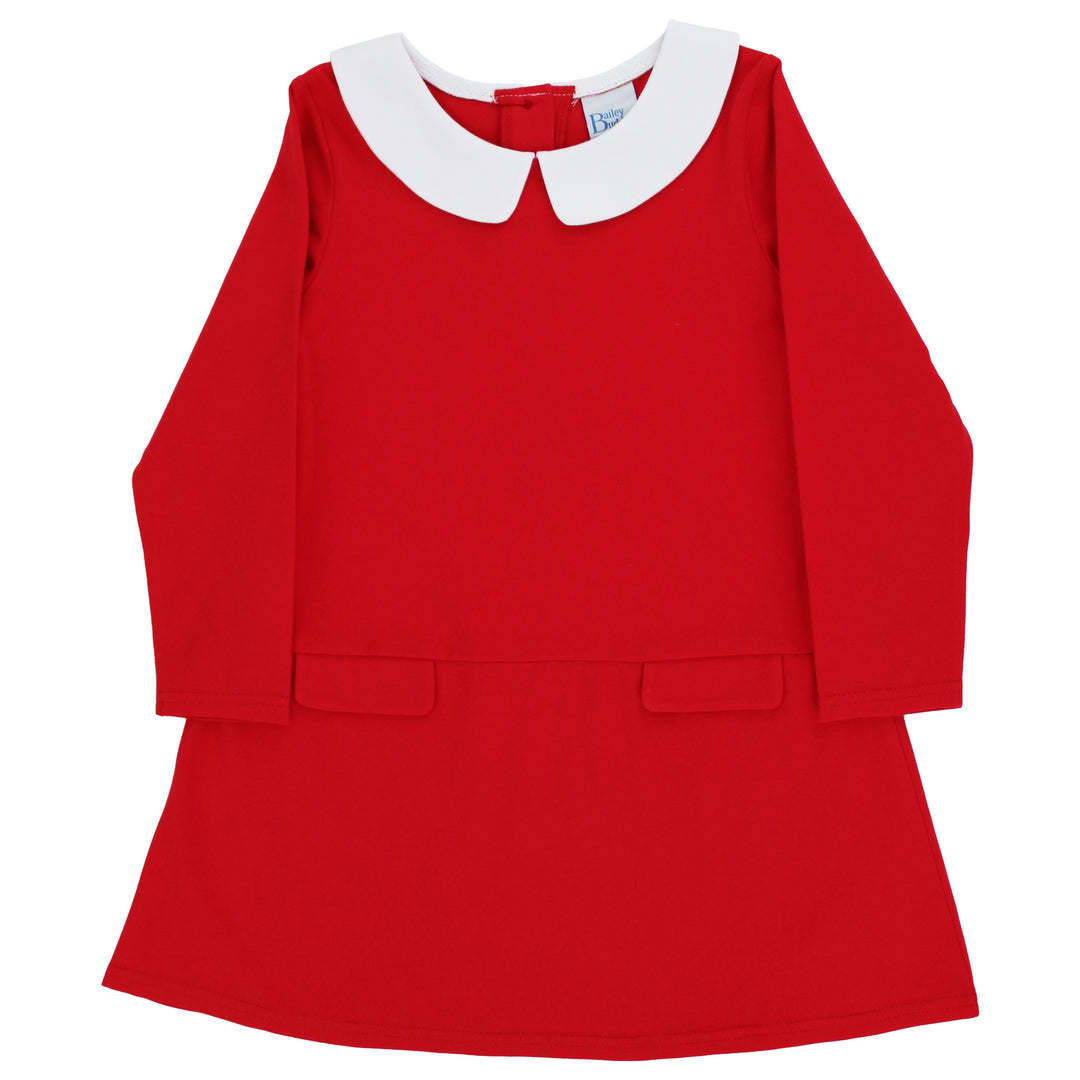red peter pan collar dress Penni Pocket Monte Carlo casino dress Material:Downloadable A0 wide-format full-size print shop files Inspired by 1930s cocktail CL-Size:L